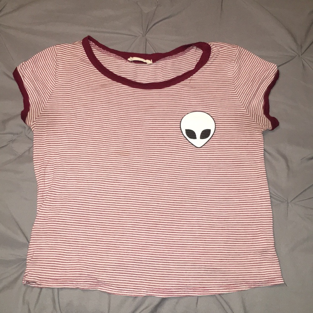 Alien striped t-shirt